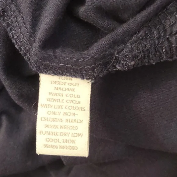 USED CHARTER CLUB 3/4 SLEEVE SHIRT NAVY BLUE SIZE L - Picture 11 of 11